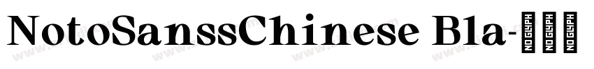 NotoSanssChinese Bla字体转换